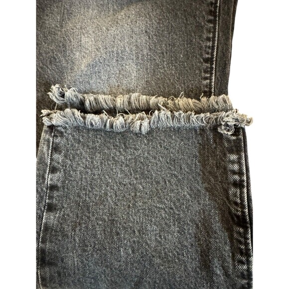 Made and Loved LOFT Jeans Women Black Curvy Straight Crop Size 2/26 High Rise - Picture 5 of 13